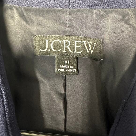 J. Crew Going Out Blazer in Stretch Twill Navy Blue Workwear 8T or 8 Tall - Picture 5 of 9